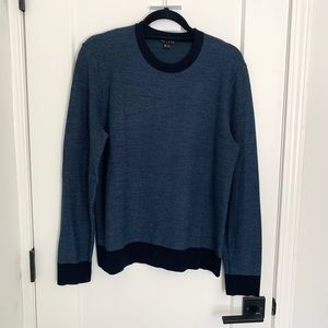 Theory Men’s Blue Marled Sweater